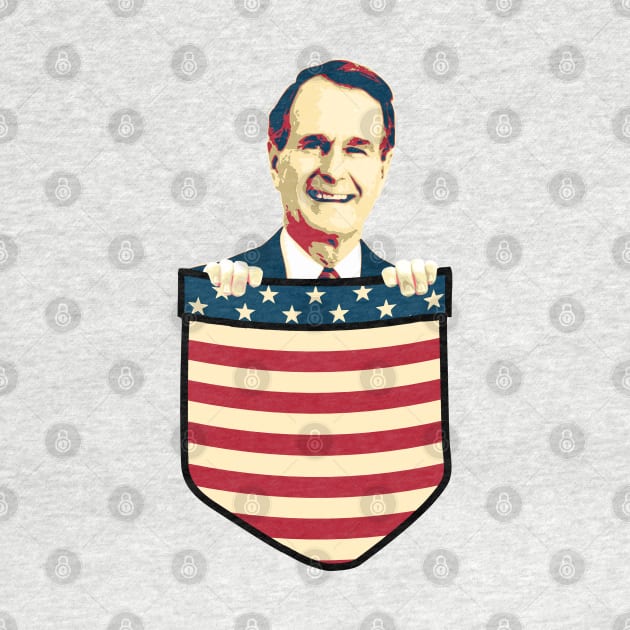 George H W Busch In My Pocket by Nerd_art